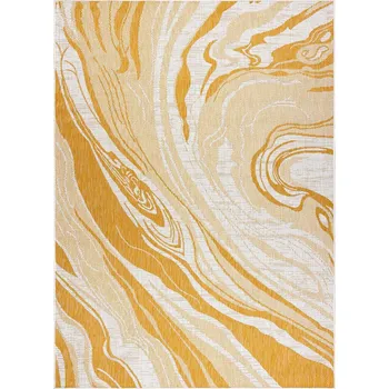 Koberec Kusový koberec Sion Sisal Marble 22169 ecru/yellow – na ven i na doma 120x170 cm
