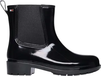 Dámské holínky Tommy Hilfiger Flag Rainboot FW0FW08213 černé