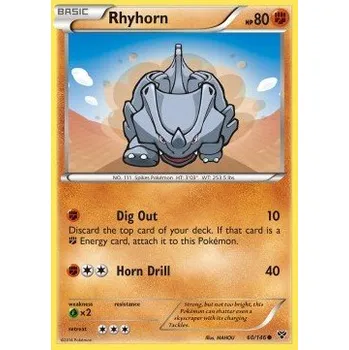 Sběratelská karetní hra Pokémon XY 060/146 Rhyhorn - XY Stav: Excellent, Verze: NORMAL