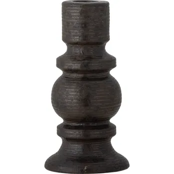 BLOOMINGVILLE Černý svícen Hui z kameminy