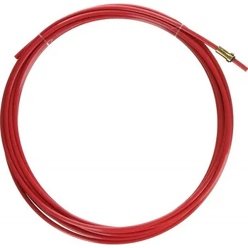 Stavební hořák Teflonový bowden červený 5 m pro hliník/nerez ø 1,0–1,2 mm