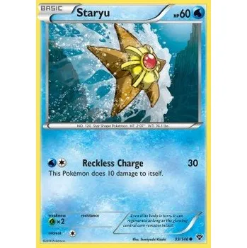 Sběratelská karetní hra Pokémon XY 033/146 Staryu - XY Stav: Excellent, Verze: NORMAL