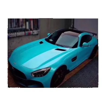 Polep vozidla Super lesklá metalická modrá oceánová auto wrap fólie 152x400cm - interiér/exterié