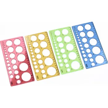 pravítka šablony, multifunkční, kružnicová, 10,5x21 cm, 1 kus