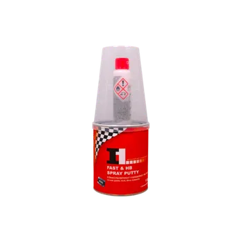 Tmel I1 FAST & HB SPRAY PUTTY - STŘÍKACÍ POLYESTEROVÝ VYSOKOSUŠINOVÝ TMEL RYCHLÝ 1 kg s tužidlem CHP 40 g
