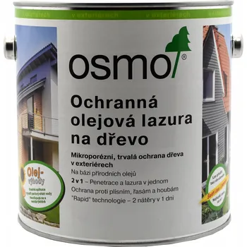 Ochranná olejová lazura 739 Stříbrně šedá 0,75 l