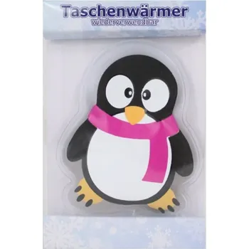 Chladicí sáček Hřejivý gelový polštářek Penguin, růžová