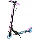 Skládací koloběžka Raven Pastelle BLACK/PINK 145mm s ruční brzdou a odpružením