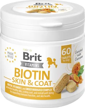 Brit Vitamins Biotin Skin & Coat Care 60 tbl.