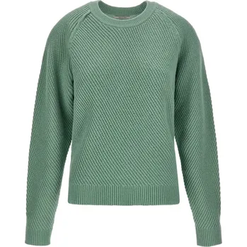 Dámský svetr SVETR WOOLRICH DIAGONAL STITCH PULLOVER TUNDRA GREY