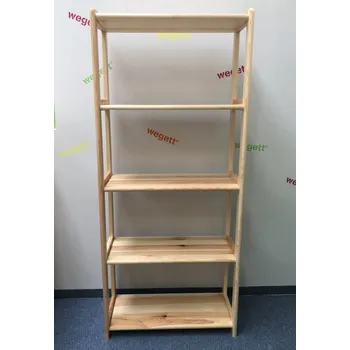 Knihovna Regál 03 (237) - masiv borovice Odstín: Bílá krycí barva