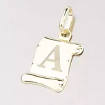 Přívěsek žluté zlato 585 - písmeno 43-2064A