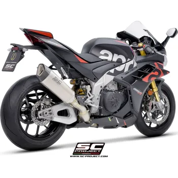Výfuk pro motocykl SC Project Itálie Aprilia RSV4 výfuková koncovka SC-project SC1-R titanium