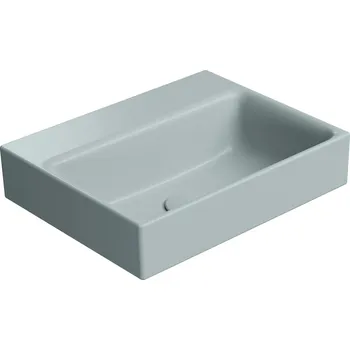 Umyvadlo GSI NUBES keramické umývátko 40x32cm, bez otvoru, ghiaccio mat, 9684015