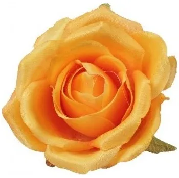 umělá květina Růže mini květ (hlava) 6 cm, žlutá