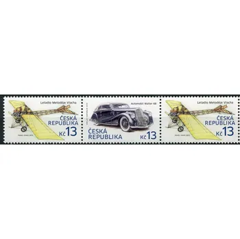 Poštovní známka Česká pošta (2015) č. 838 - 839 ** - Česká republika - historické auto + letadlo (8)