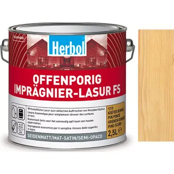 Lak na dřevo Herbol Offenporig Imprägnier-Lasur FS - impregnační tenkovrstvá lazura 2,5L - Buk