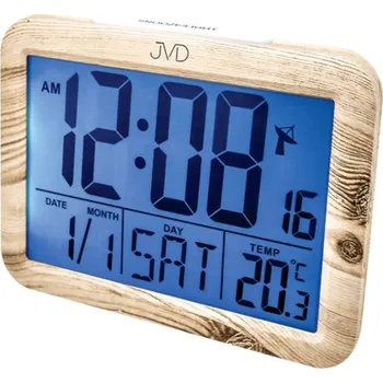 Budík Digitální rádiem řízený budík JVD RB27.1 - imitace dřeva (imitace dřeva)