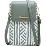 Kabelka na mobil Flap Tote s popruhem světle zelená