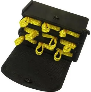 Neprůstřelná vesta Pouzdro rotační na 9 ks textilních pout ČERNÉ