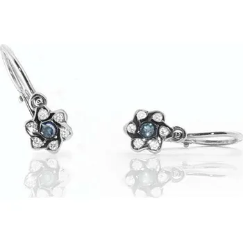 Náušnice Diante Zlaté náušnice s modrým kamenem 31502622