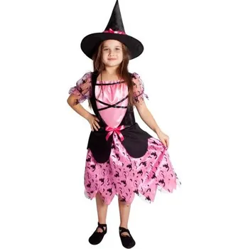 Dětský kostým čarodějnice růžová (M) e-obal