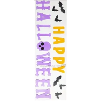 LED páska Šťastný Halloween gelová nálepka na okno Nové zboží