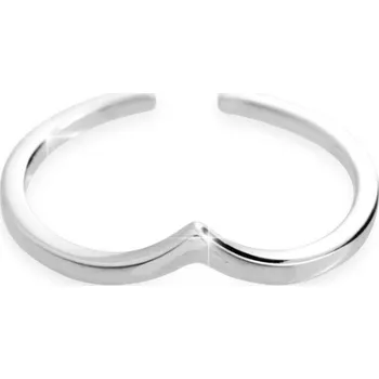 Prsten Stříbrný prsten špička bez krystalů