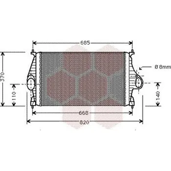 Turbodmychadlo chladič turba VAN WEZEL 09004050