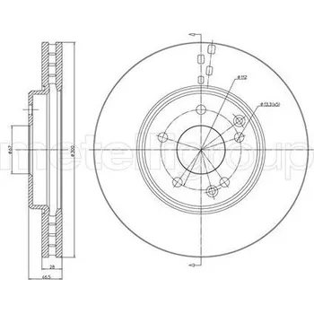 Brzdový kotouč Brzdový kotouč CIFAM 800-753C