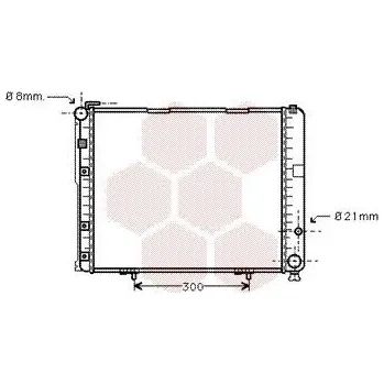 Motor automobilu Chladič, chlazení motoru VAN WEZEL 30002236