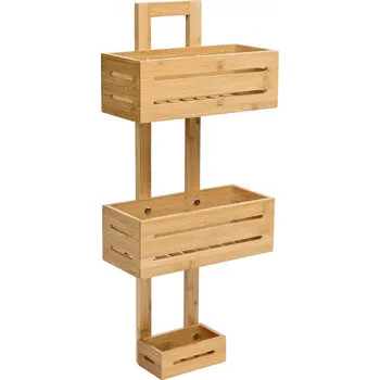 Koupelnový nábytek Závěsná koupelnová police Manila bambusová