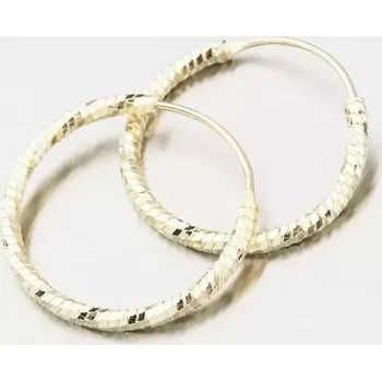 Náušnice Dámské náušnice stříbro 925 kruhy v barvě žlutého 20 mm PKL-2203