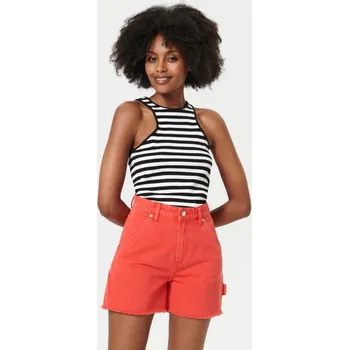 Dámské kraťasy Sinsay - Bavlněné kraťasy - oranžová - 0377U-23J - 0377U-23J-32