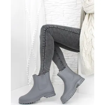 Dámské holínky Nízké šedé dámské holínky J1205G Velikost: 37