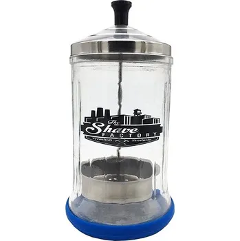 THE SHAVE FACTORY Skleněná nádoba na desinfekci 0,6 l