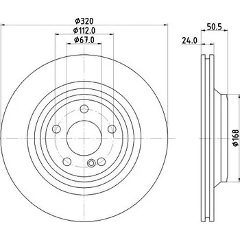 Brzdový kotouč Brzdový kotouč HELLA PAGID 8DD 355 133-251