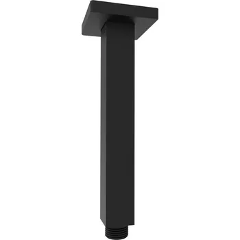 Tyč na sprchový závěs Sapho sprchové stropní ramínko hranaté 200 mm černá mat 1205-07B
