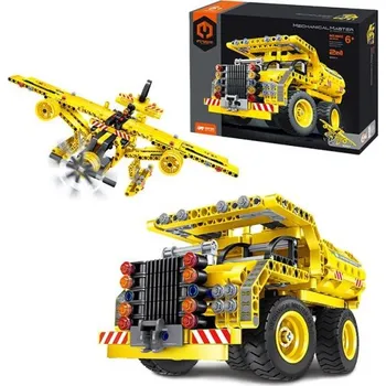 ostatní stavebnice Stavebnice 2v1 Sklápěč a Letadlo 361 ks