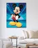 Diamantové malování Zuty Mickey Mouse na modrém pozadí 40 x 50 cm s rámem