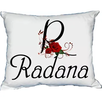 Dekorativní polštářek Polštář s dámským jménem RADANA (polštářek dámské jméno )