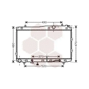 Motor automobilu Chladič, chlazení motoru VAN WEZEL 83002090