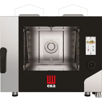 konvektomat Konvektomat Millennial Touch Screen Bakery s automatickým mycím systémem, 4x600x400 mm - ovládaná elektronicky, plynová, Tecnoeka, 230V/300W, 9300kW, 850x1035x(H)800mm