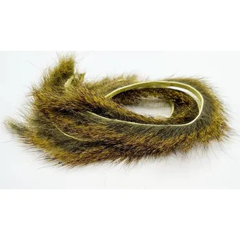 Hends Zonker Strips Squirell Olive Yellow 4mm