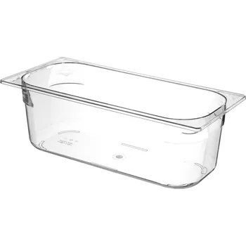 Polykarbonátový zásobník na zmrzlinu, HENDI, 5L, Průhledná, 360x165x(H)120mm