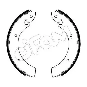 Brzdová čelist Sada brzdových čelistí CIFAM 153-342