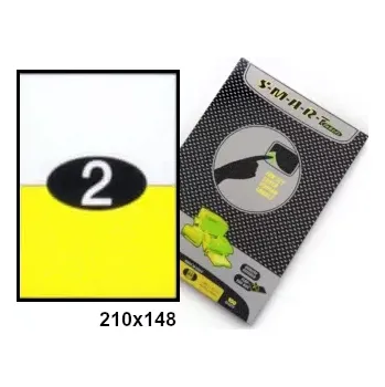 Samolepící etiketa Samolepicí etikety, štítky 210x148, papír A4, 100 listů (Samolepící papír do tiskárny A4 - velikost etiket 210x148 - balení 100 archů - SMART)