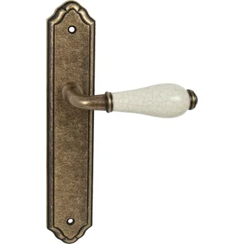 Dveřní kování MP KOVÁNÍ MP - LEONTINA - SO Provedení: PZ (vložkový zámek), Povrch: OBA - Antik bronz, Rozteč: 72 mm