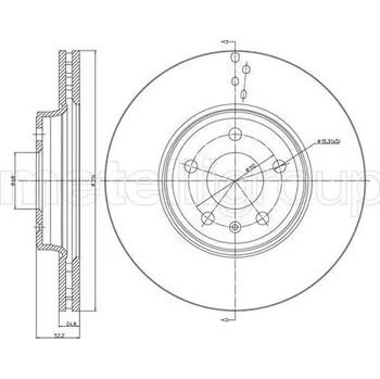 Brzdový kotouč Brzdový kotouč CIFAM 800-917C