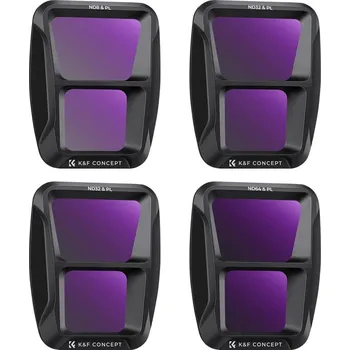 K&F DJI Air 3 ND/PL 2 in 1 Filters Set 4pcs, ND8&PL+ND16&PL+ND32&PL+ND64&PL